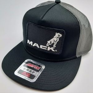 MACK Trucks Bulldog Logo Patch Veteran Long Haul Rig Hat Cap Gorra Blue Collar